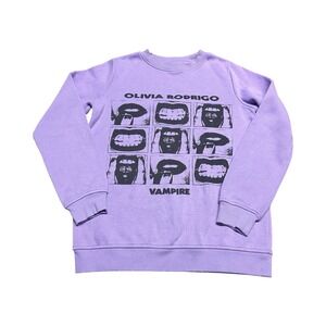 Olivia Rodrigo Vampire Sweatshirt‎ Women's XS Purple Oversized